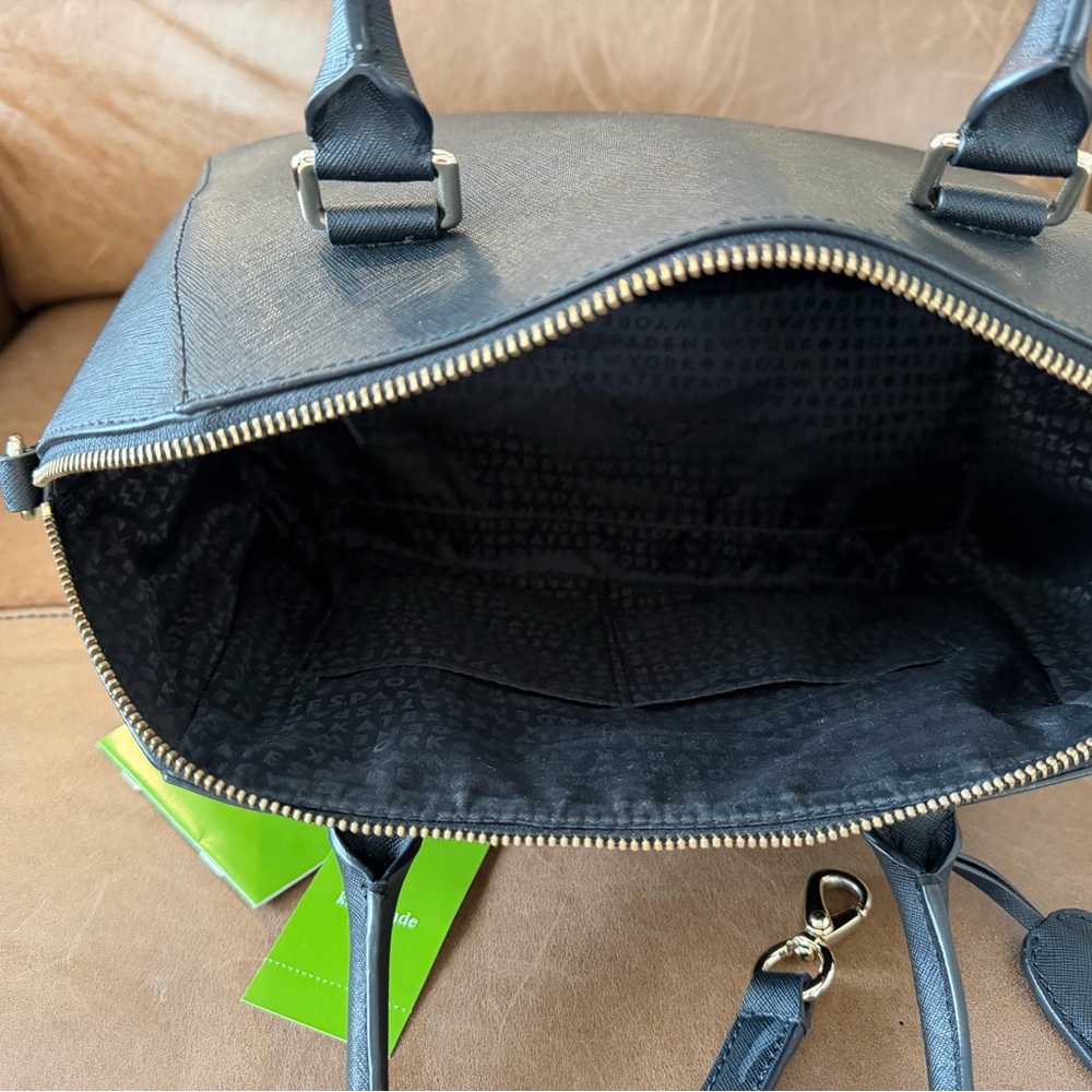 Kate Spade Pippa Black Satchel Handbag - Picture 6 of 8
